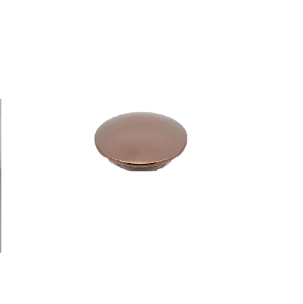 TAPA / TAPON REDONDO PARA DESAGUE DE LAVAMANO COLOR ROSE REF. 101-2 GOLD MARCA UNIQUE