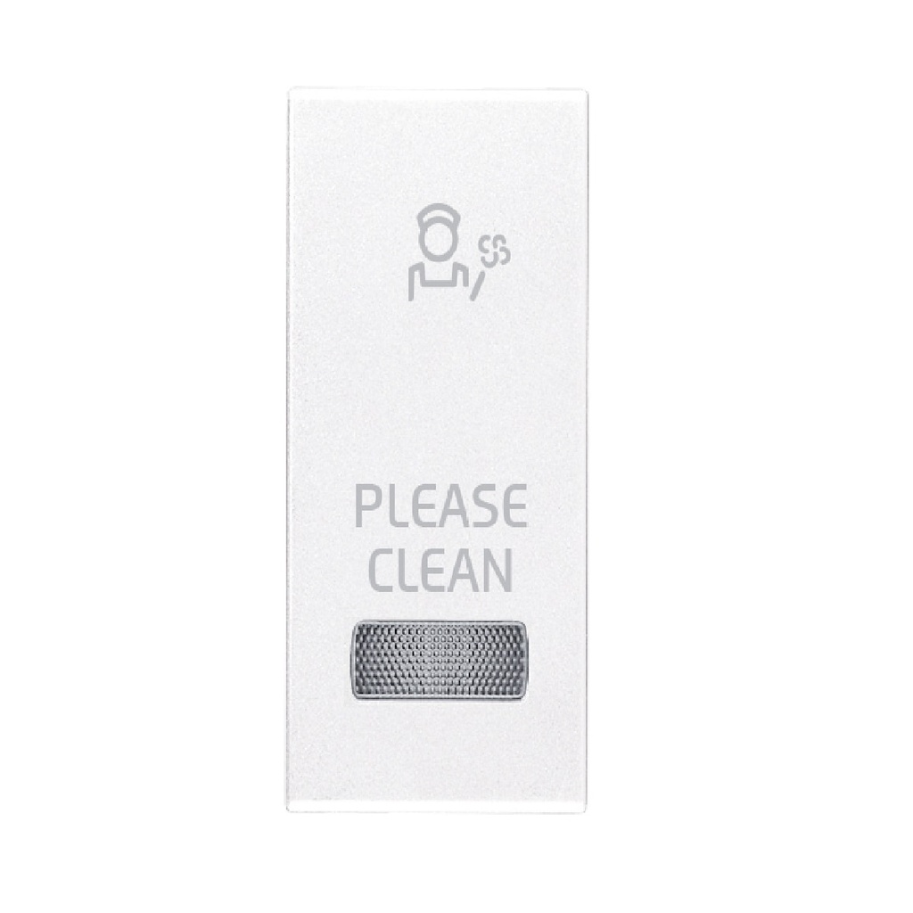 TECLA 1M + DIFUSOR SIMB.PLS COLOR BLANCO SERIE EIKON REF. 20026.PLS MARCA VIMAR