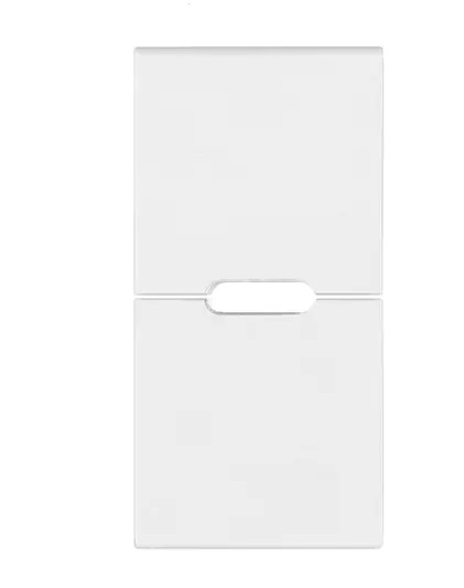 TECLA 2 BOTONES MEDIOS 1M PERSONALIZABLE COLOR BLANCO SERIE ARKE REF. 19755.B MARCA VIMAR