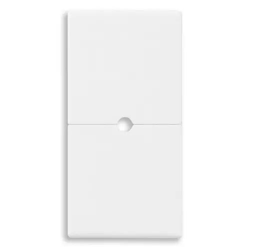 TECLA 2 BOTONES MEDIOS 1M PERSONALIZABLE COLOR BLANCO SERIE NEVE UP REF. 09755 MARCA VIMAR