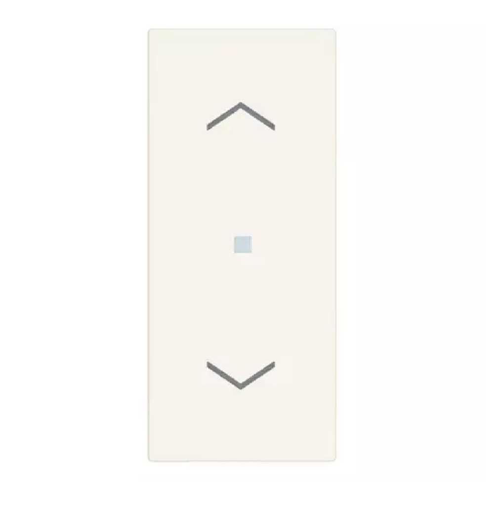 TECLA ILUMINABLE AXIAL 1 MOD. 2 BOTONES MEDIOS FLECHAS COLOR BLANCO SERIE LINEA REF. 31000A.FB VIMAR