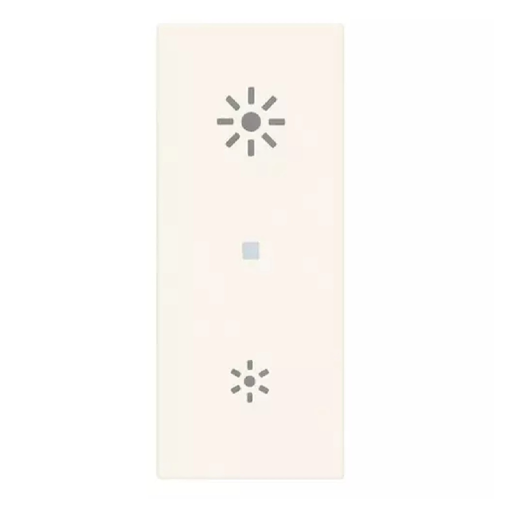 TECLA ILUMINABLE AXIAL 1 MOD. 2 BOT. MEDIOS SIMBOLO * COLOR BLANCO SERIE LINEA REF.31000A.RB VIMAR