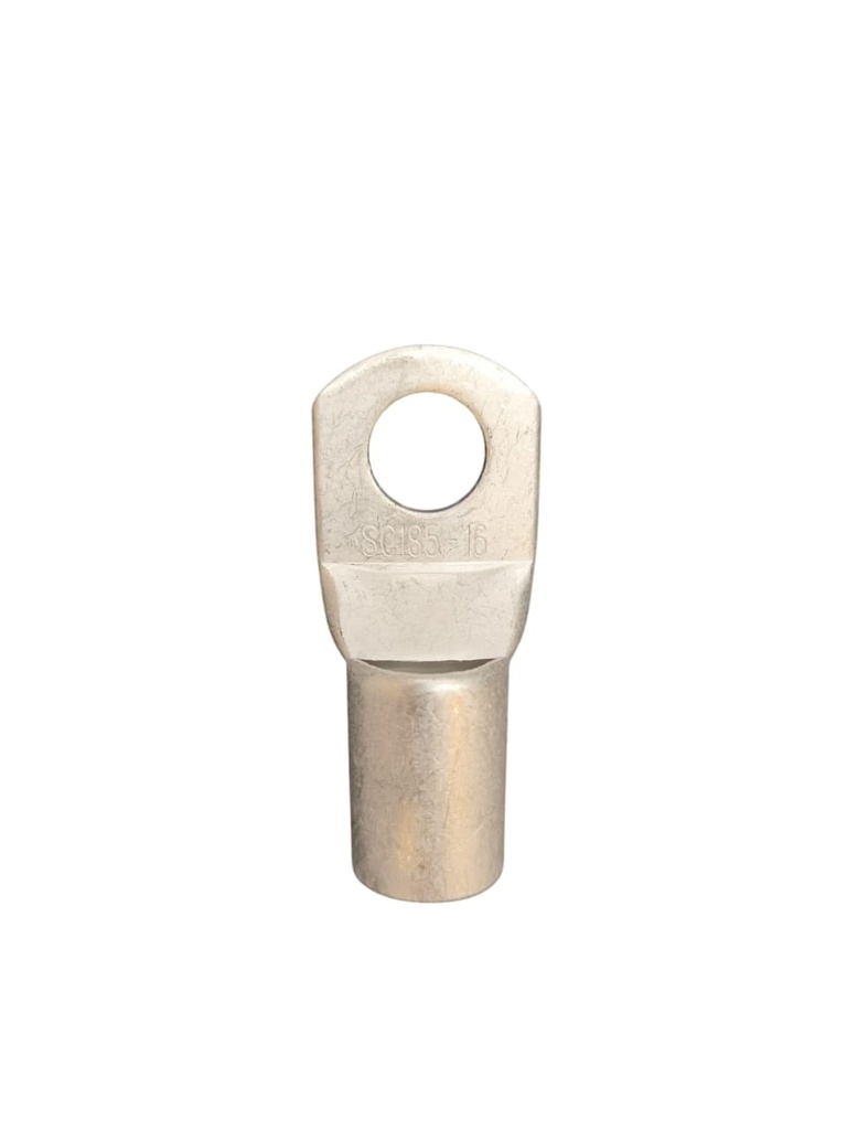 TERMINAL DE COBRE ESTAÑADO PARA CONDUCTOR 350 MCM 75 x 33 x 17 MM REF.SC-185-16 MARCA ANDELI