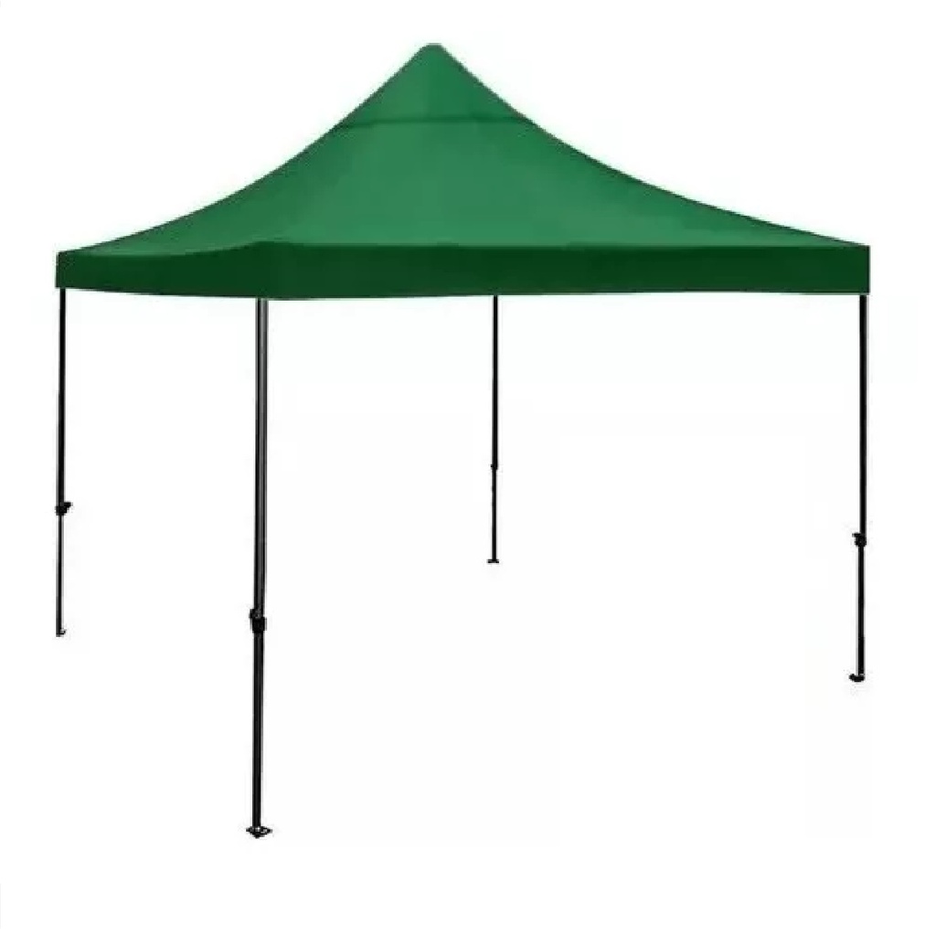 TOLDO PLEGABLE IMPERMEABLE DE 3 X 3 MTS COLOR VERDE REF. 57-37-016 / 06-07-062 MARCA BASIC LIVING