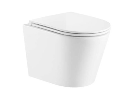 WC SUSPENDIDO / AEREO C/ TAZA TAPA + PLACA DES + TANQUE DESCARGA PARED BLANCO KU053EUQE MARCA KUBO