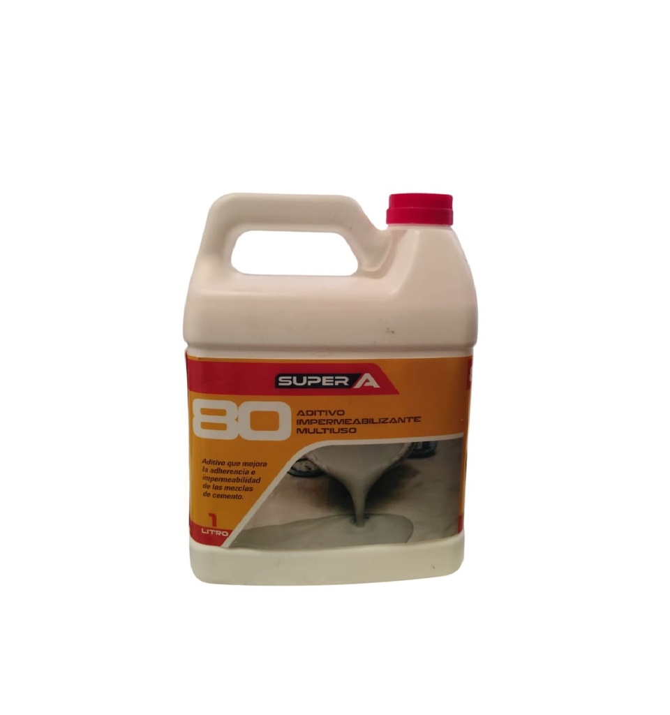 SUPER A 80 - 1 LITRO ADITIVO INCREMENTADOR DE ADHERENCIA AL CONCRETO (1KG) RE. 202999 MARCA SUPER A