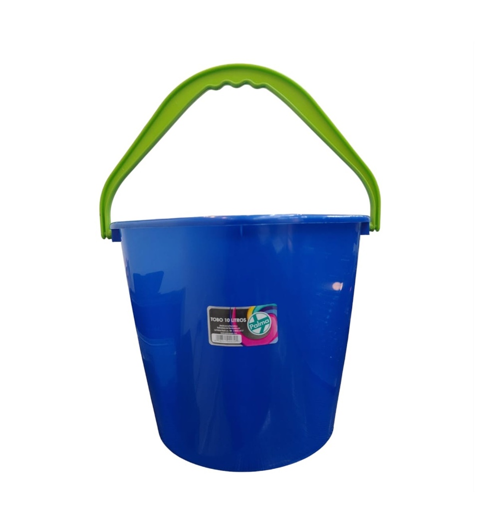 BALDE / TOBO PLASTICO CUADRADO 10 LTS CON ASA COLOR AZUL REF. 000791 / 40403015 / 23-22-015 PALMA REAL