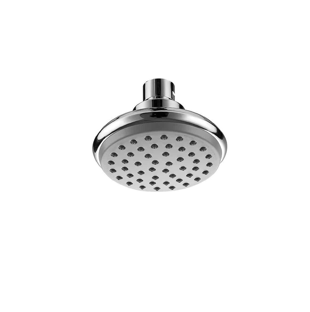 CABEZAL DUCHA / REGADERA REDONDA 4" SERIE MOON ABS UNA FUNCION SIN BRAZO REF. M111 MARCA MHILER