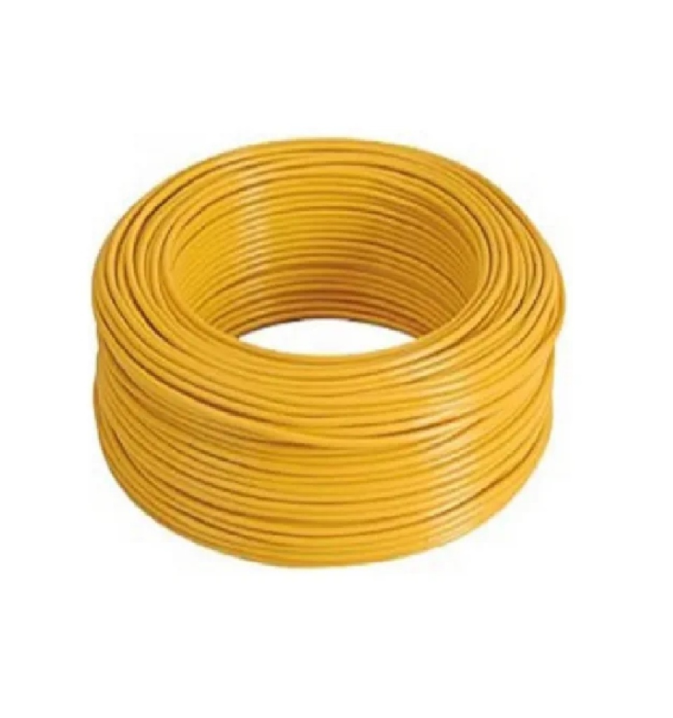 CABLE AUTOMOTRIZ NRO. 16 AWG 105 °C 600V / COLOR AMARILLO POR METROS MARCA CABLESCA