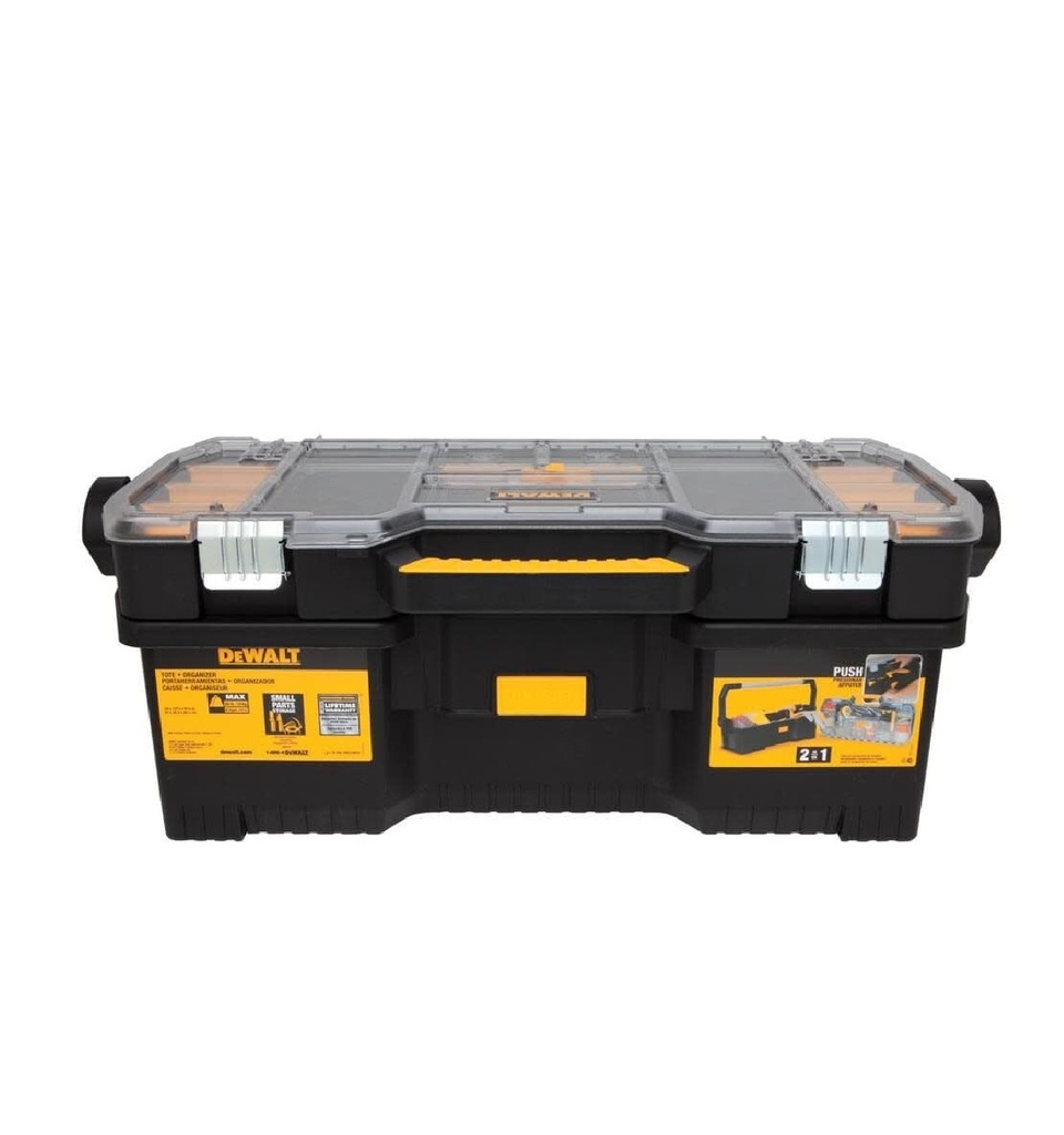 CAJA HERRAMIENTA C/MANGO ALUMINIO 2EN1 24X 12 X9 PULGADAS DWST24075 / 792294 MARCA DEWALT
