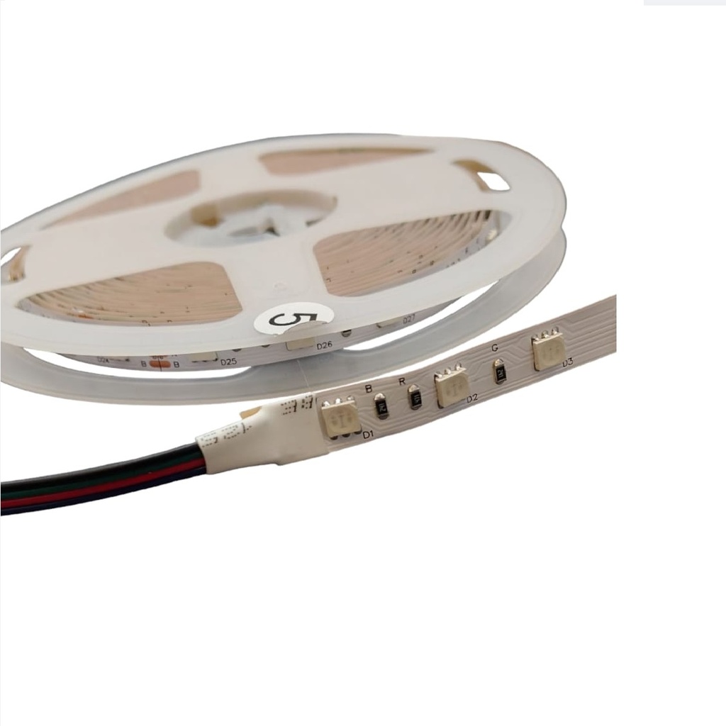 CINTA LED SMD 8W/M 5 MTS 24VDC RGB IP20 SIN TRANSFORMADOR REF.006428 MARCA HEA LIGHT