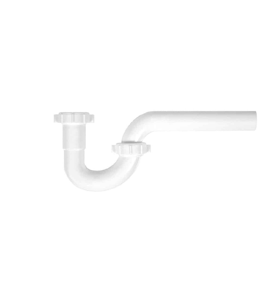 CODO EN J DE REPARACION PARA SIFON DE FREGADERO PLASTICO 1 1/2" REF. M42122 / 030760 MHILER