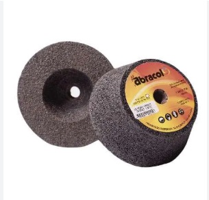 COPA DESBASTE DE PIEDRA 125 X 50 X 15.88 MM GRANO 36 EJE 5/8" REF. 001298 MARCA ABRACOL