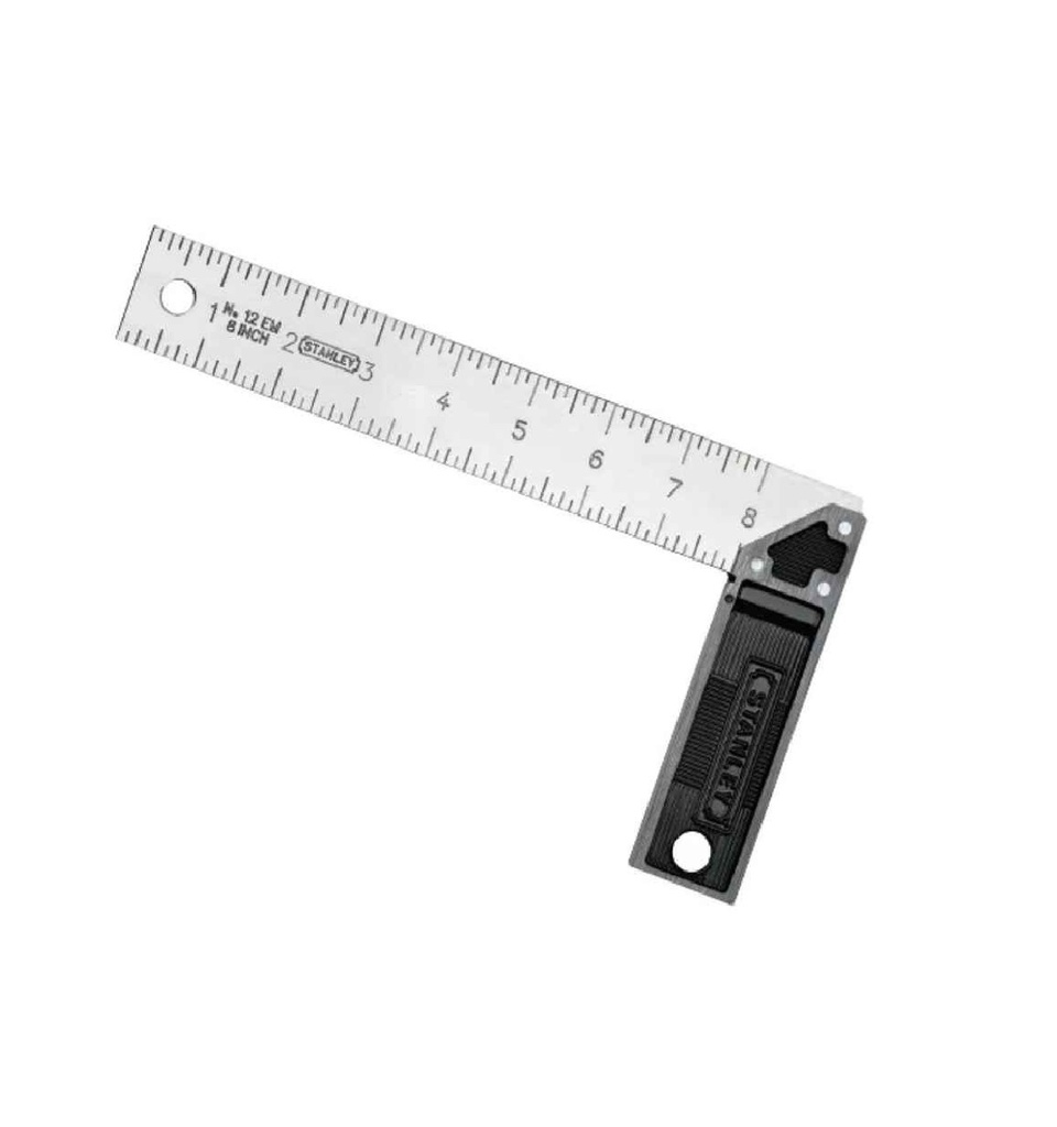 ESCUADRA PROFESIONAL 100% METALICA 8" REF. 46-532 / 465328 MARCA STANLEY