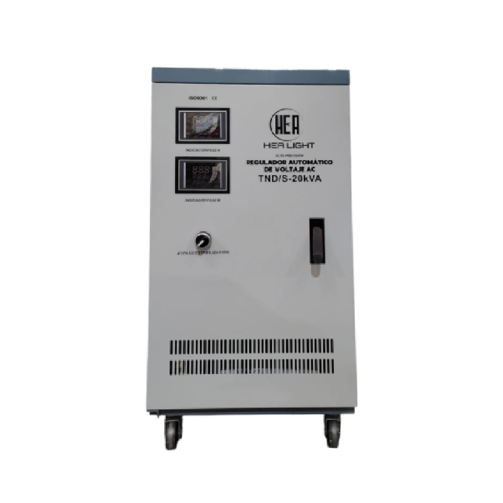ESTABILIZADOR DE VOLTAJE BIFASICO 20 KVA 120 / 208 V REF. TND/S-20KVA-208V MARCA HEA LIGHT