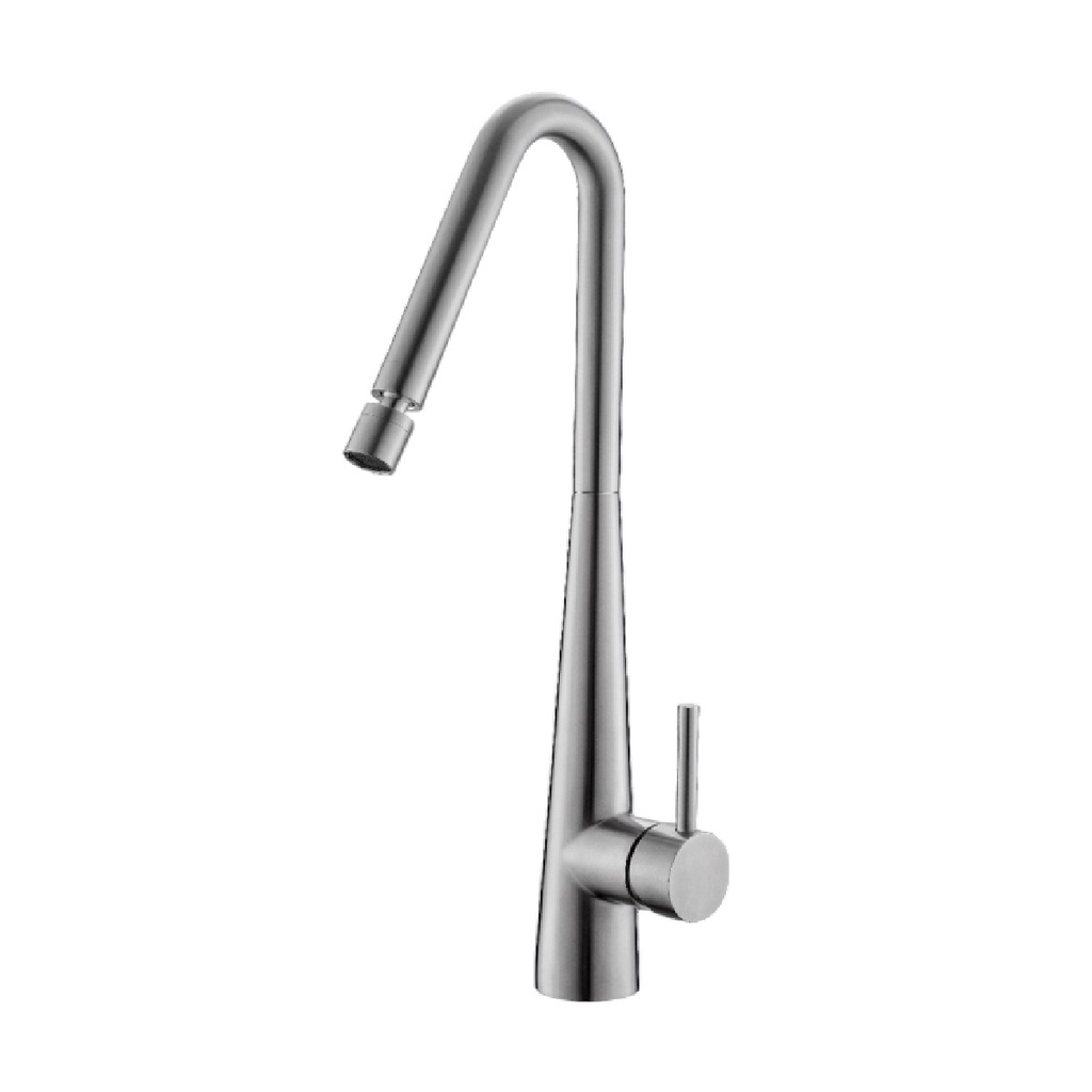 GRIFERIA MONOMANDO PARA FREGADERO ACERO INOXIDABLE SERIE INNOVATE TRIANGULAR REF. 02GF800 MARCA FP