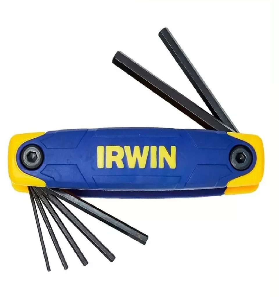 JUEGO DE LLAVE HEXAGONAL TIPO NAVAJA 9 PZAS DE 5/64" A 1/4" REF. 10763 / 20029 / 029213 MARCA IRWIN
