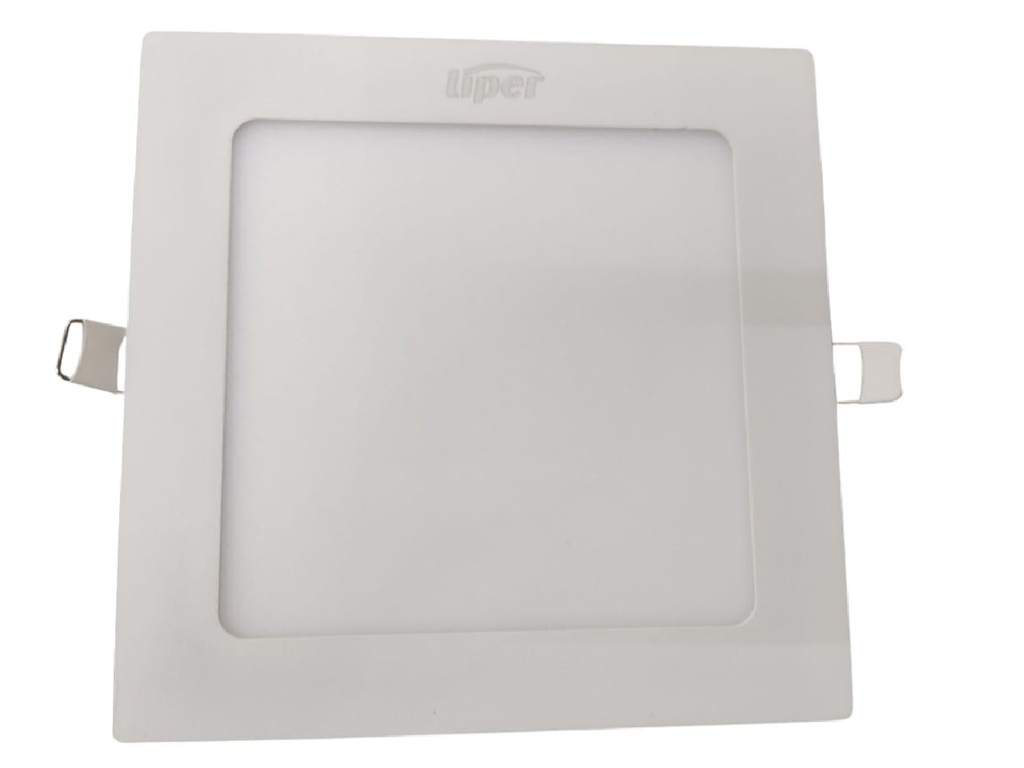 LAMPARA PANEL LED PARA EMPOTRAR CUADRADA 12W 6500K 100/240V REF. LPDL-12J01-Y MARCA LIPER