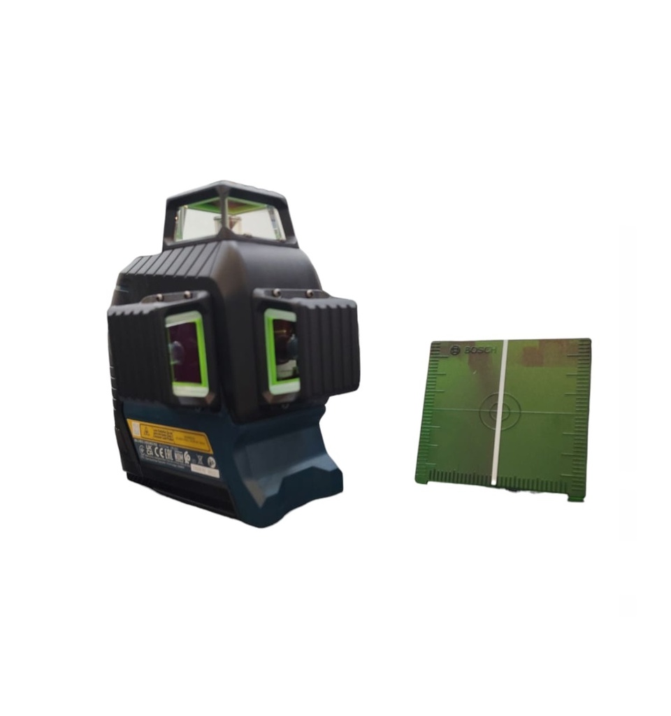 LASER AUTONIVELADOR - 3 LINEAS LASER VERDE 3 X 360° 80 MT IP54 4 BAT AA GLL3-80G COD. 524870 BOSCH