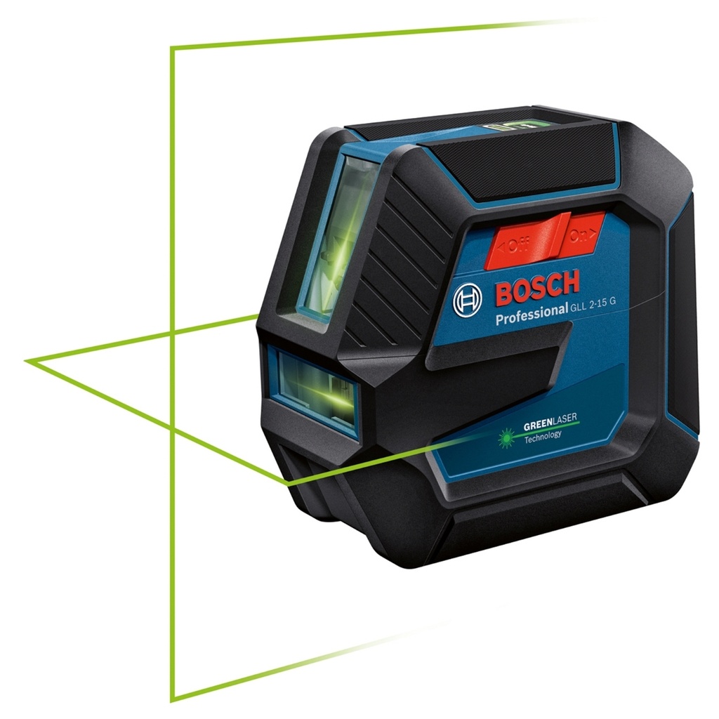 LASER AUTONIVELADOR - LINEAS EN CRUZ LASER VERDE 15 MT IP64 BAT AA REF. GLL-2-15G COD. 511078 BOSCH