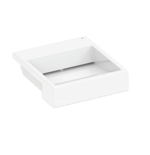 LAVAMANOS CUADRADO SEMI EMPOTRAR 44 CM X 41 CM X 14 CM BLANCO CELITE REF.LAV-930 MARCA UNIQUE