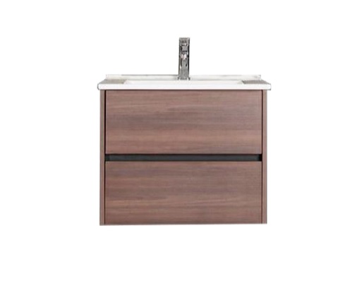 MUEBLE PARA BAÑO EN PVC 60 CM X 50 CM X 54 CM COLOR NOGAL CON LAVAMANO REF. MUE-29 MARCA UNIQUE