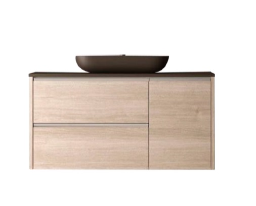 MUEBLE PARA BAÑO EN PVC 80 CM X 51 CM X 50 CM COLOR ROBLE CON LAVAMANOS REF. MUE-38 MARCA UNIQUE