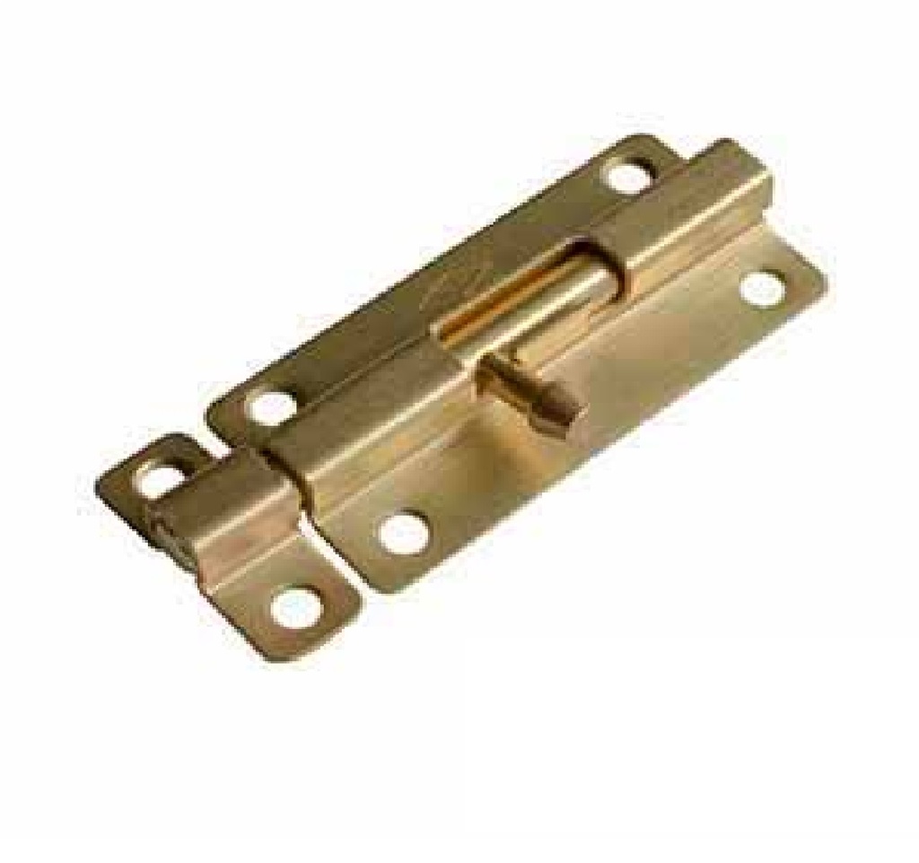 PASADOR CUADRADO DE 3" LATON CAL 18 DORADO REF.T1502-0055 / 322024 MARCA INDUMA