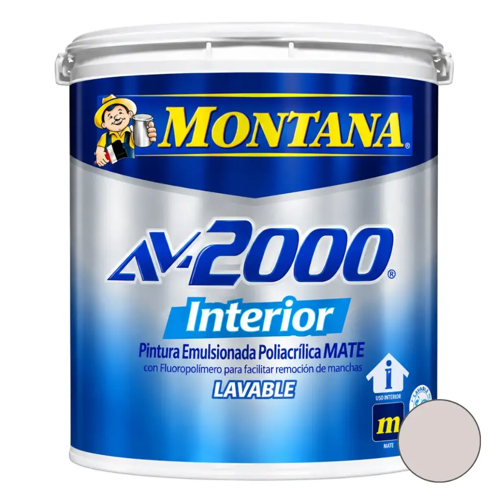 PINTURA DE CAUCHO AV-2000 INTERIOR BLANCO OSTRA 1 GL REF. 270-105 MARCA MONTANA