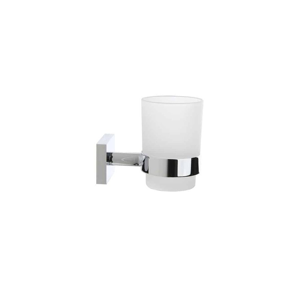 PORTA VASO SERIE DADO LATON CROMADO REF. M2241 COD. 030302 MARCA MHILER