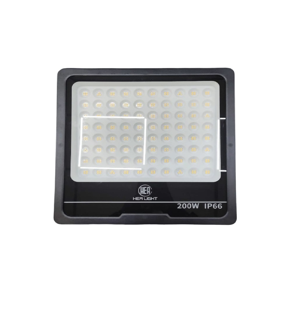 REFLECTOR CUADRADO LED 200 W COB AC 90 - 265 V 4100 K IP66 REF. 006466 MARCA HEA LIGHT