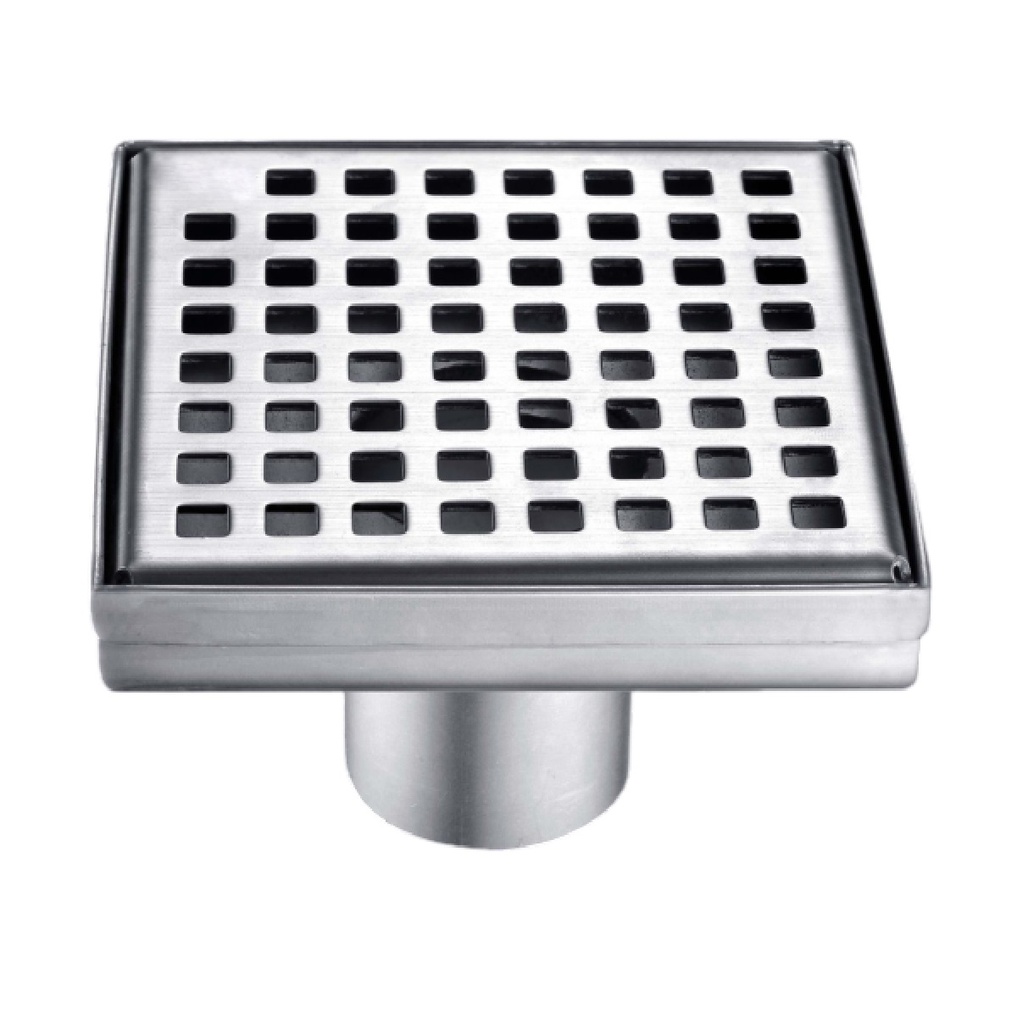 REJILLA CUADRADA / PERFORADA SQUARE INOX SATINADA 15 X 15 CM REF.08RJ43 FP