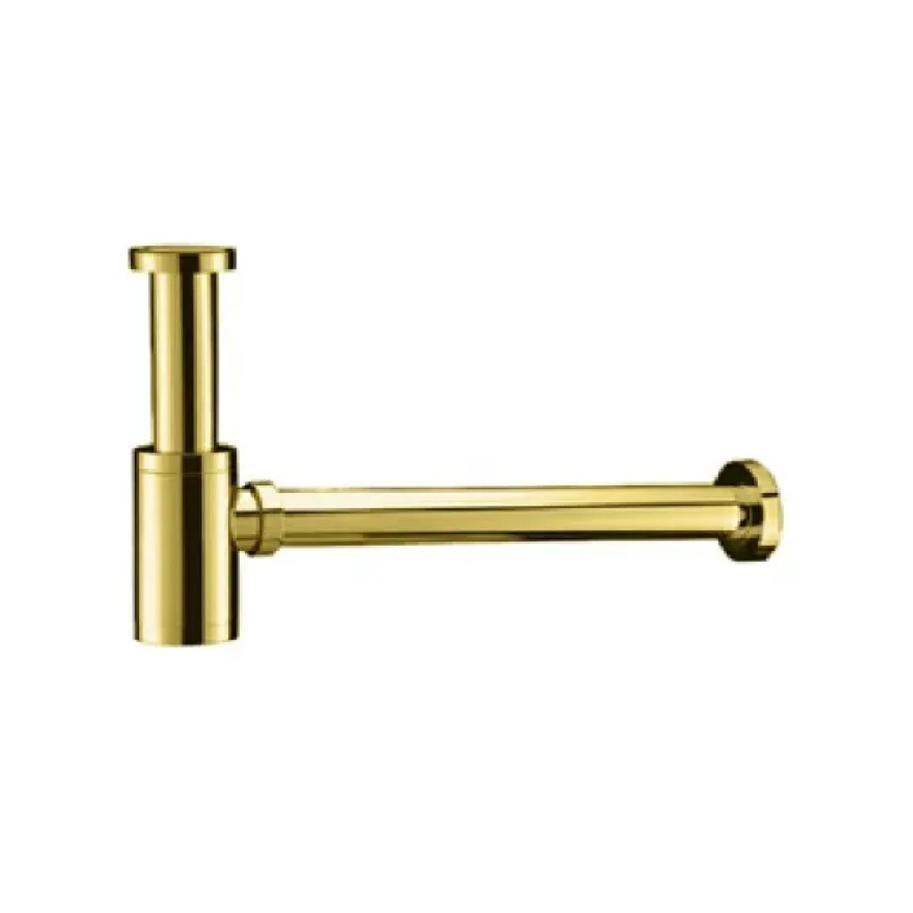 SIFON PARA LAVAMANOS DORADO BRILLANTE DE 1 1/4" CON TAPON DE REGISTRO REF. 35ACC52D MARCA FP