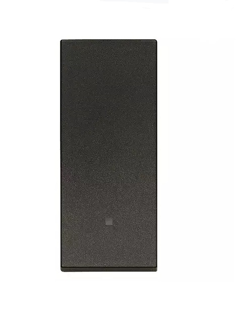 TECLA ILUMINABLE ALINEADA CON LUZ DE FRENTE 1 MOD. COLOR NEGRO SERIE LINEA REF. 31000.G MARCA VIMAR