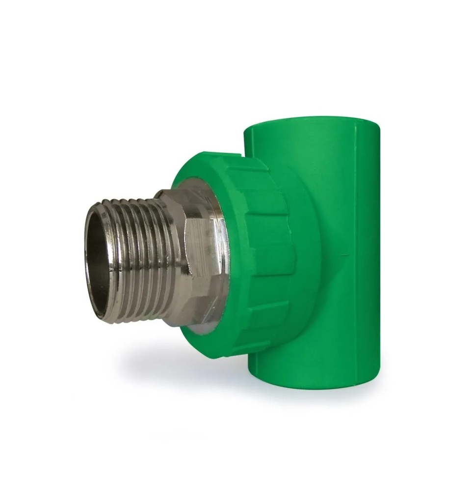 TEE CON ROSCA MACHO DE 40 MM X 1 1/4" REF. DSC307 MARCA DONSEN