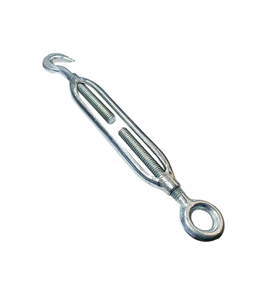 TENSOR OJO GANCHO GALVANIZADO DE 5/16" UNIDAD ( REF. BULTO 60 PZ) REF. TENS-5-16 MARCA MEJIA