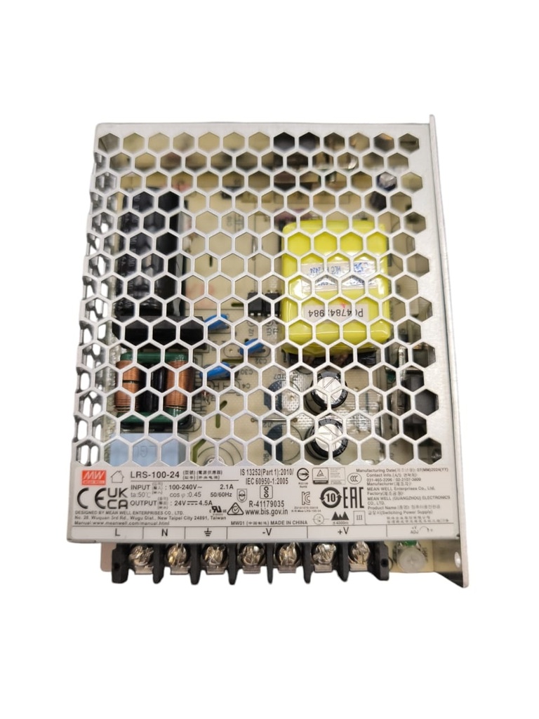TRANSFORMADOR / DRIVER DE ENERGIA / FUENTE DE PODER 24 V 200 W MEANWELL REF. LRS-200-24 LUMIND