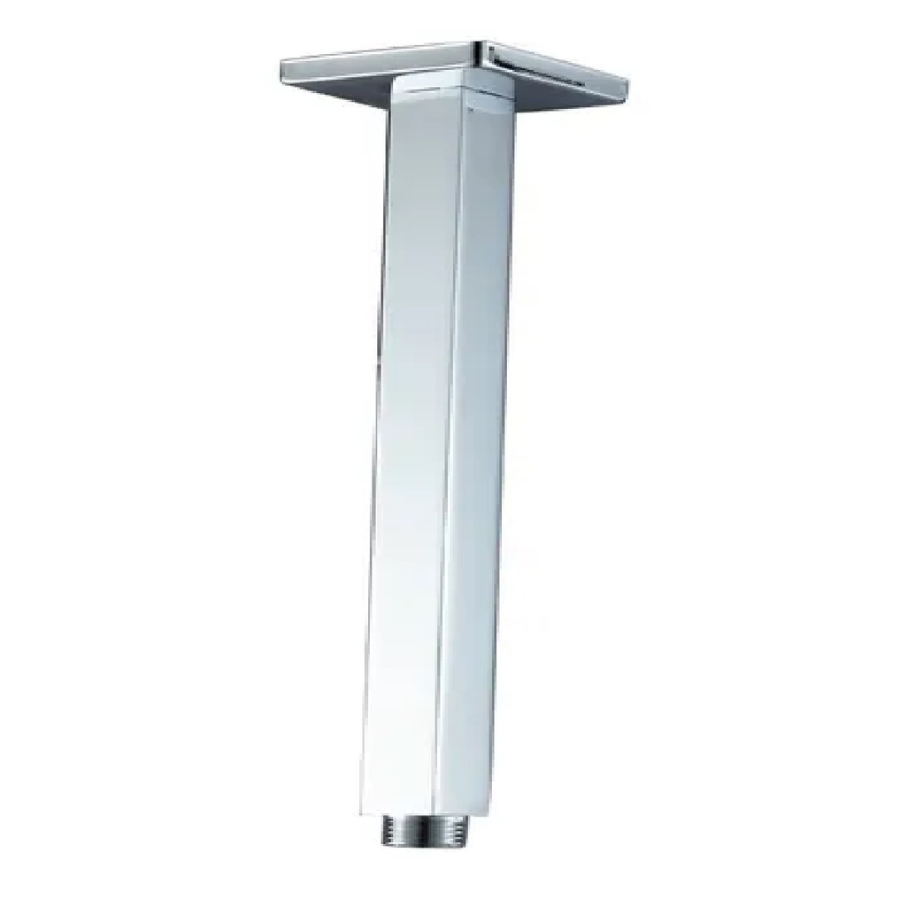 TUBO DE DUCHA / REGADERA A TECHO CUADRADA ACERO INOX 304 15,60 CM SERIE DADO REF. M136 MARCA MHILER