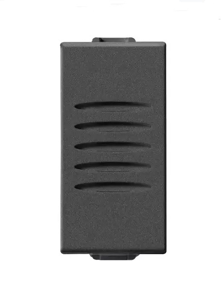 ZUMBADOR TIMBRE 120V 50-60HZ REF. 09372.SR.CM COLOR CARBON MATE SERIE NEVE UP MARCA VIMAR