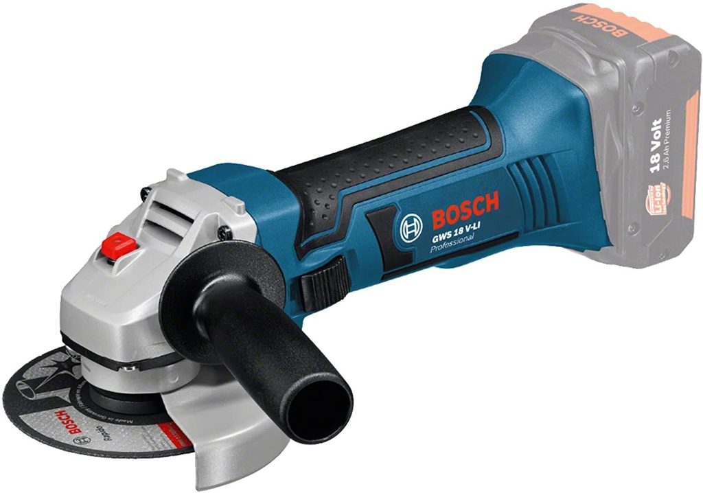 ESMERIL INALAMBRICO 18V 4.0AH INCLUYE CARGADOR + 2 BATERIAS REF. GWS-18-125V-LI MARCA BOSCH