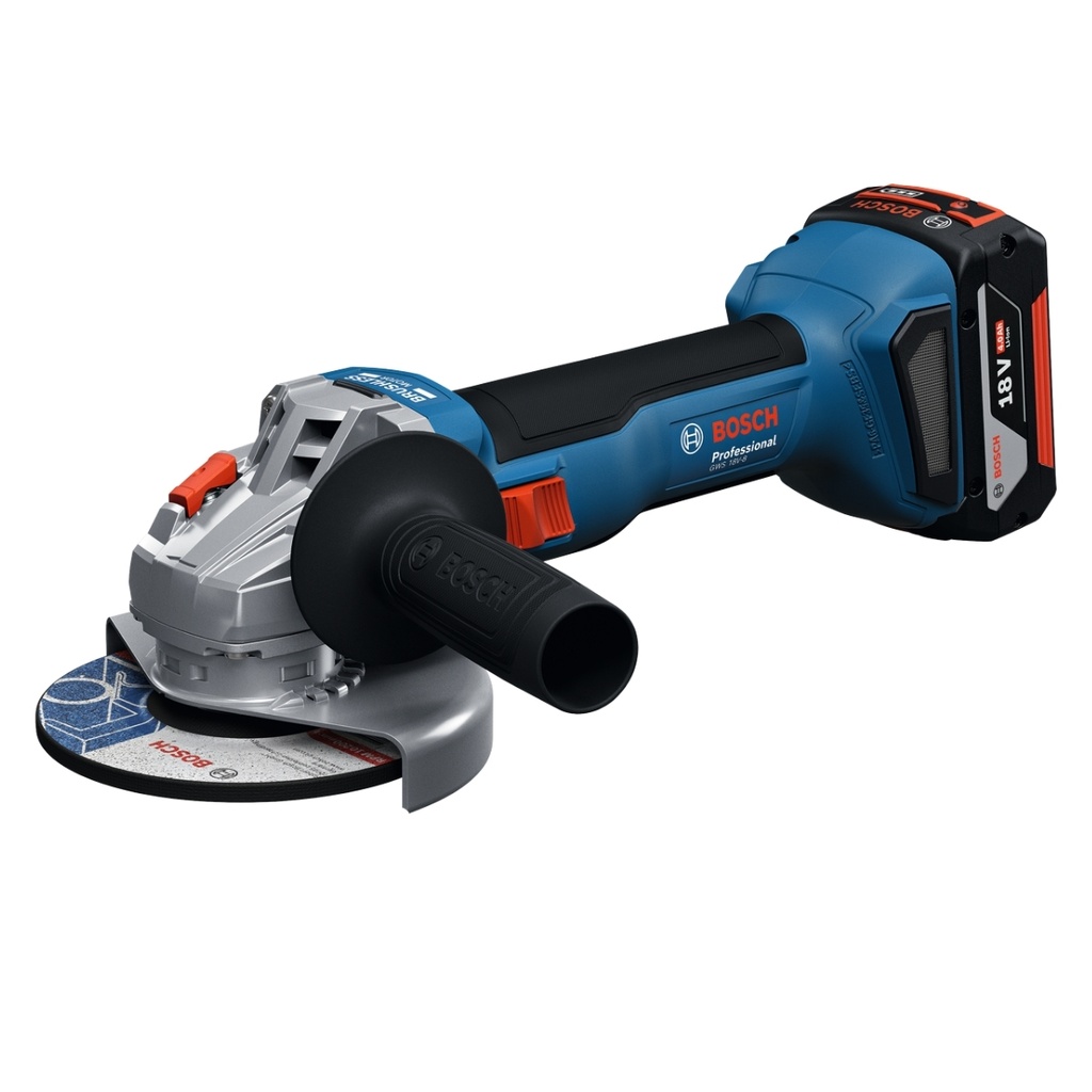ESMERIL INALAMBRICO 4 1/2" 700 W 18V 4.0AH C/MALETA CARGADOR- 2 BAT. REF.GWS-180-LI / 641331 COD. 865478 BOSCH