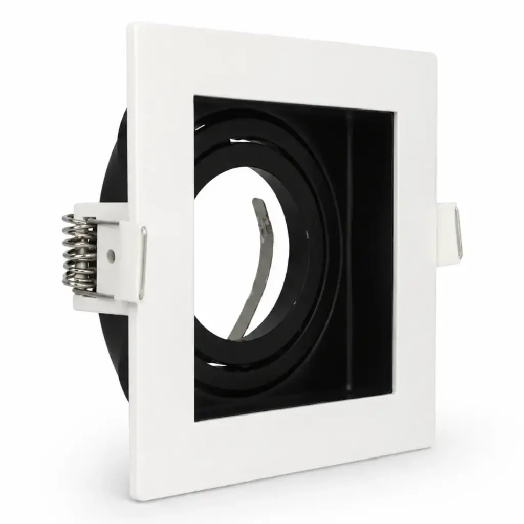 APLIQUE SPOT CUADRADO 3.5" DIRIGIBLE GU10 BLANCO P/ EMP REF. S105-WH / AI-SQ05-WH MARCA ARTIG LIGHT