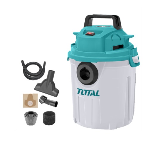 ASPIRADORA DOMESTICA HUMEDO - SECO 10 LTS 1000W 110-120 V REF. UTVC10101 MARCA TOTAL TOOLS