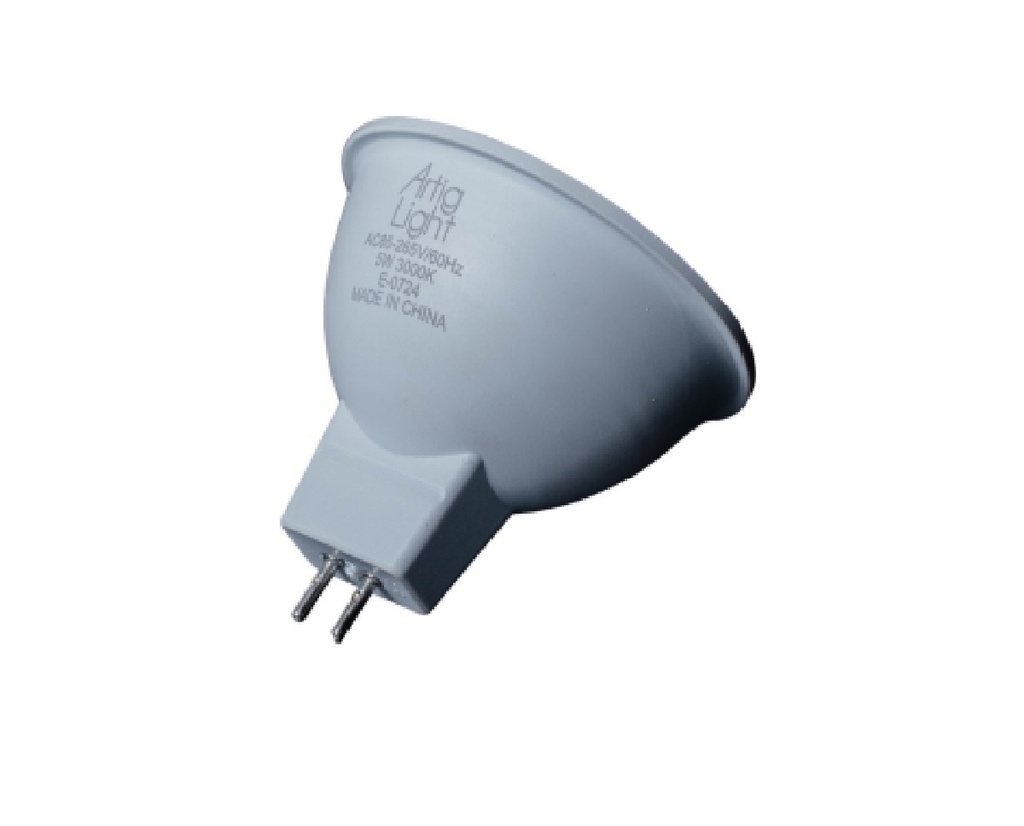 BOMBILLO DICROICO LED MR16 5 W 3000 K 80 LM AC 85 -265 V REF AI-1022-WW MARCA ARTIG LIGHT
