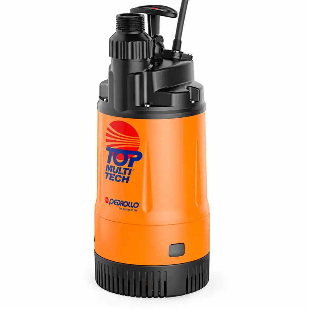 BOMBA SUMERGIBLE DRENAJE 0.75HP 220V 80LTS ALTURA 12MT REF. 48TPMA070P1U MOD. TOP MULTITECH 2 PEDROLLO FB