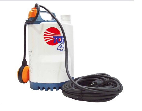 BOMBA SUMERGIBLE DRENAJE 1 HP 110V 320 LTS ALTURA 12MT REF 48TOP142U1U TOP 4 N PEDROLLO FB