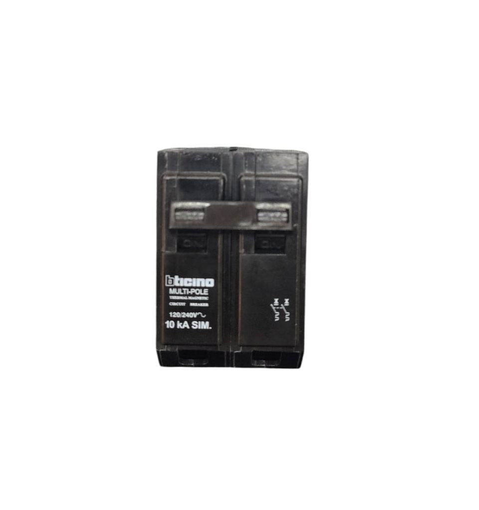 BREAKER PARA EMPOTRAR 2 X 50 A REF. 8902 / 50 THQL MARCA BTICINO