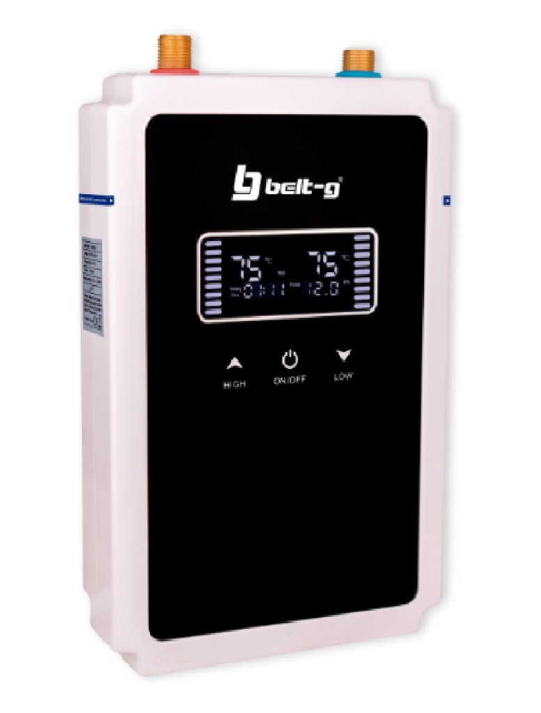 CALENTADOR ELECTRICO INSTANTANEO 200 V 12KW 8LTS/MIN REF. GRI-1350 MARCA BELT-G