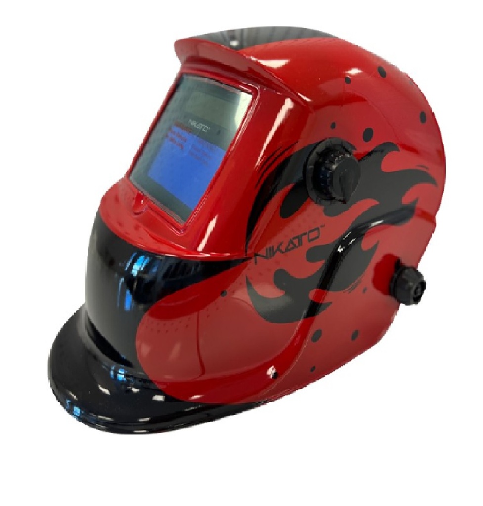 CARETA PROTECTORA P/ SOLDAR ELECTRONICA FOTOSENSIBLE ROJO/NEGRO REF NIK-15903 / 119541 MARCA NIKATTO