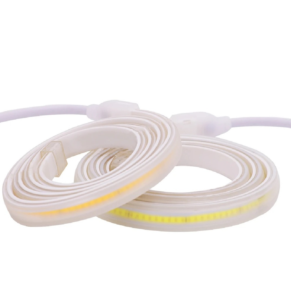 KIT CINTA LED TIPO COB BLANCA C/CONECTOR 10 MT 12W/MT 110/130V 6500K REF. 5214701010 MARCA EBELI